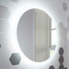 Круглое настенное зеркало 75 см со светодиодной LED-подсветкой Балтазар 